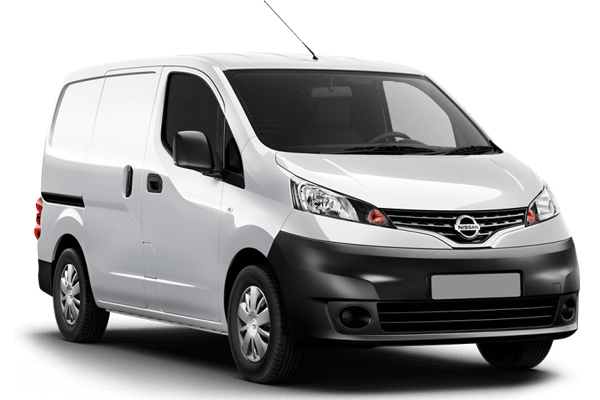 Vue latérale du fourgon NISSAN NV200 - 2009 – modèle utilitaire gris aménageable